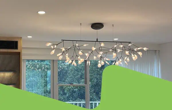 Modern interior lit with energy-efficient lighting installed by Coleman Electrical